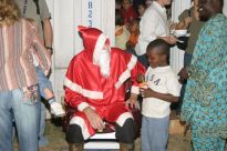 Weihnachtsmann in Aktion