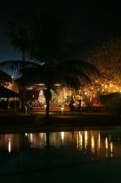 Abendstimmung am Pool