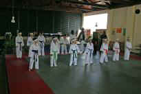 Gruppe beim Aufwrmen