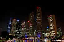 Am Singapore River - Boat Quay und Skyline