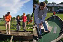 Indra und Harald beim Minigolf