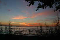 Abendstimmung am Strand bei Borgholm auf land